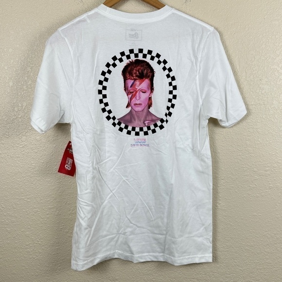 Vans X David Bowie Aladdin Sane Graphic Short Sleeve Top Size Large Boy - Picture 5 of 11